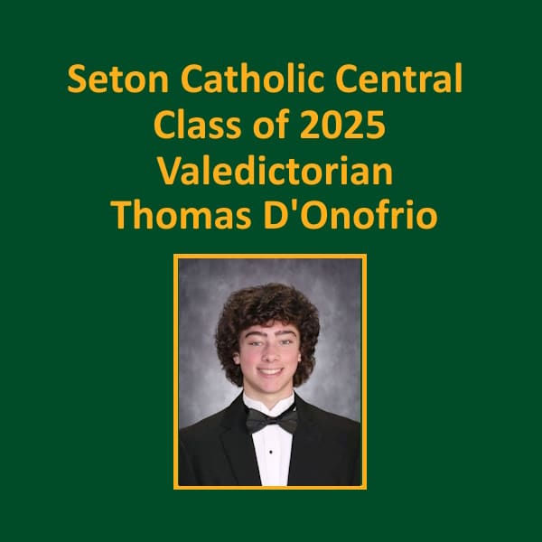 2025 Valedictorian Thomas D'Onofrio